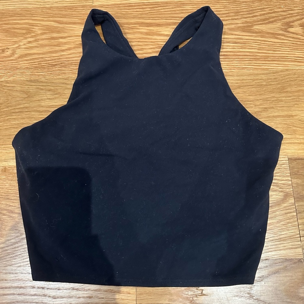 Black Athleta High Neck Yoga Tank Size S